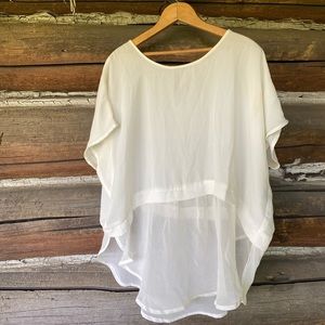 White Caren Forbes flowy top!